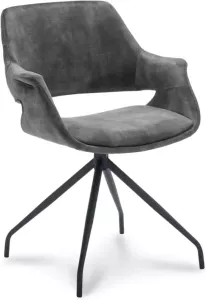 Eetkamerstoel Elshout Velvet Groen 56 x 81 x 57 cm (BxHxD)