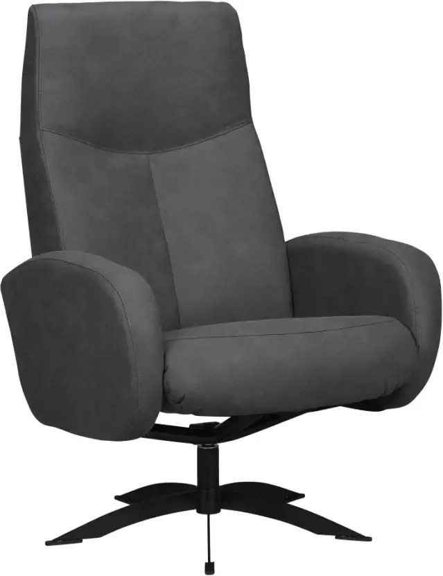 Woonexpress Relaxfauteuil Gelderland Zwart Microvezel Zwart 104x74x75cm (HxBxD)