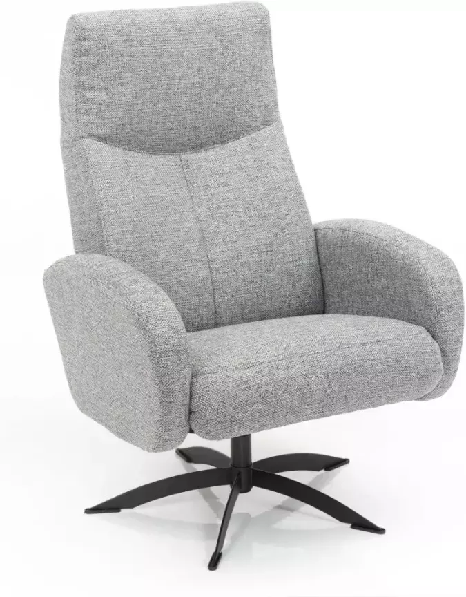 Woonexpress Relaxfauteuil Gelderland Grijs Textiel Grijs 104x74x75cm (hxbxd)