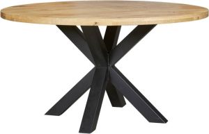 Woonexpress Eettafel 140x140 Sliedrecht Naturel Hout Naturel 77x140x140cm (HxBxD)