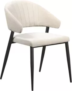 Woonexpress Eetkamerstoel Spijk Stof Naturel 61 x 89 x 67 cm (BxHxD)