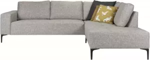 Woonexpress Hoekbank Stegen Grijs Textiel Grijs 83x265x212cm (HxBxD) Rechts