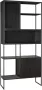 Woonexpress Boekenkast Vigo Hout Zwart 90 x 190 x 34 cm (BxHxD) - Thumbnail 1