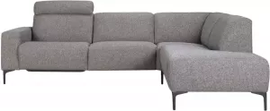 Woonexpress Hoekbank Zeeland Grijs Stof Grijs 101x273x213cm (hxbxd) Rechts