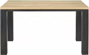 Woonexpress Eettafel 140x90 Zundert Naturel Houtlook Naturel 78x140x90cm (HxBxD)