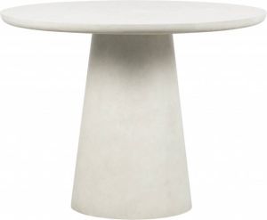 WOOOD Ronde Eettafel Damon Fiber Clay Wit 76x100x10