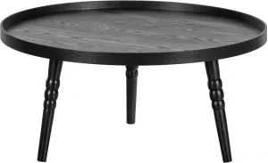 WOOOD Exclusive Ponto Bijzettafel Hout Zwart 36x75x75