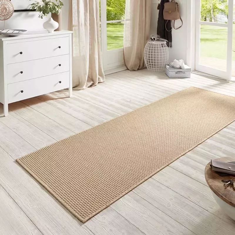 BT Carpet Loper sisal-look binnen & buiten Nature beige 80x250 cm - Foto 1