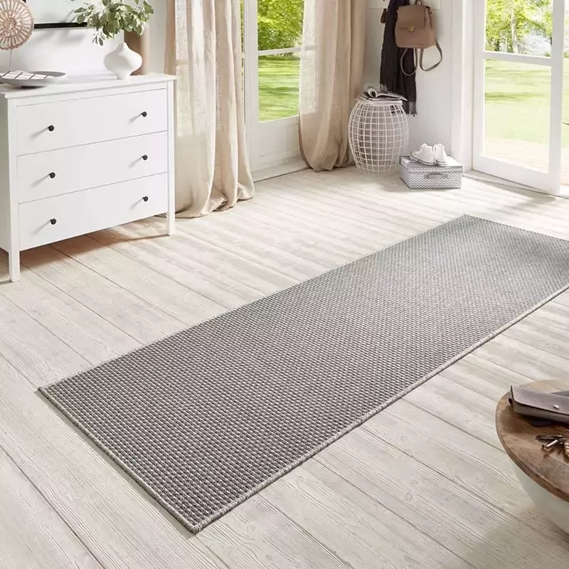 BT Carpet Loper sisal-look binnen & buiten Nature zilver 80x250 cm