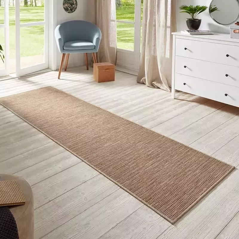 BT Carpet Loper binnen & buiten sisal-look Nature terra multi 80x250 cm