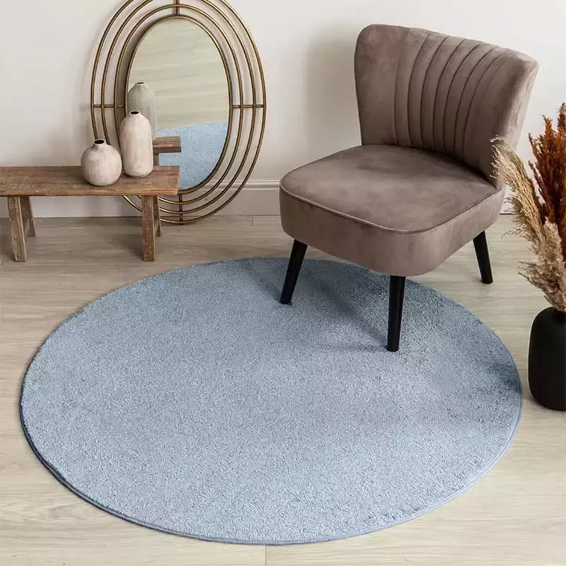 Carpet Studio Vloerkleed Santa Fe Rond Blauw