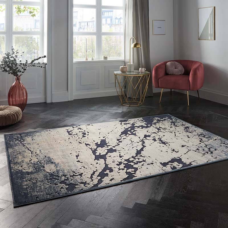 ELLE DECORATION Vloerkleed Arroux Korte pool viscose reliëfstructuur velours zacht