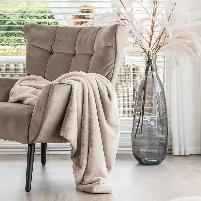 Grandstone Kunstbont Plaid Beige