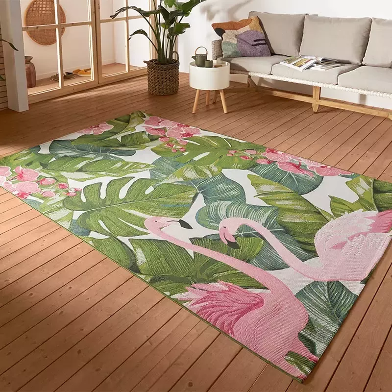 Hanse Home Flair Binnen & Buitenkleed Tropical Flamingo