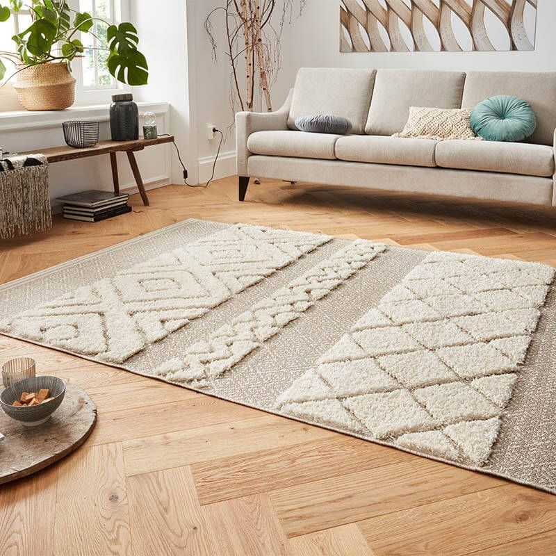 Mint rugs Vloerkleed 3D effect Todra beige crème 160x230 cm