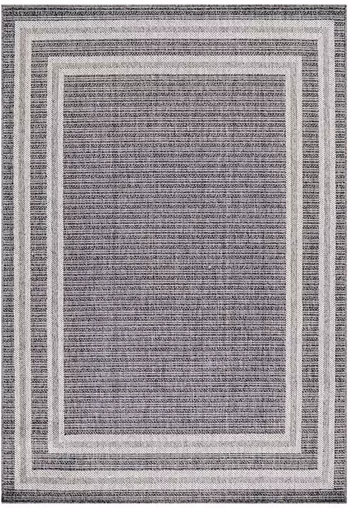 Tapijtenmagazijn Aruba Vloerkleed – Grijs Crème – Laagpolig & Waterafstotend – Geschikt voor Binnen & Buiten – 200x290 cm - Foto 2