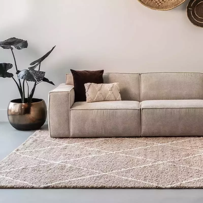 Adana Carpets Berber vloerkleed Agadir Lines Beige Creme 240x340cm - Foto 8