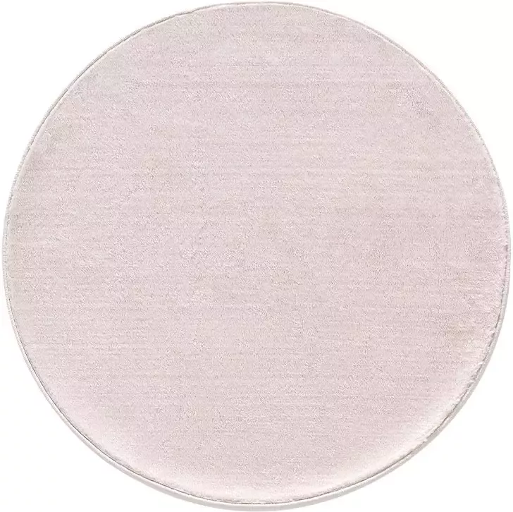 Tapijtenmagazijn Hoogpolig Catwalk Vloerkleed – Beige – Luxe & Zacht – Wasbaar – 120x120 cm rond - Foto 2