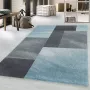Adana Carpets Retro vloerkleed Stencil Rectangles Blauw Grijs 120x170cm - Thumbnail 1