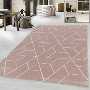 Adana Carpets Retro vloerkleed Stencil Triangle Grijs Wit 200x290cm