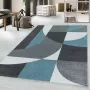 Adana Carpets Retro vloerkleed Stencil Forms Blauw Grijs 160x230cm - Thumbnail 1