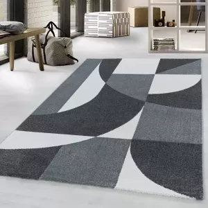 Adana Carpets Retro vloerkleed Stencil Forms Antraciet Grijs 200x290cm
