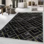 Adana Carpets Modern vloerkleed Marble Pattern Antraciet Goud 120x170cm - Thumbnail 1