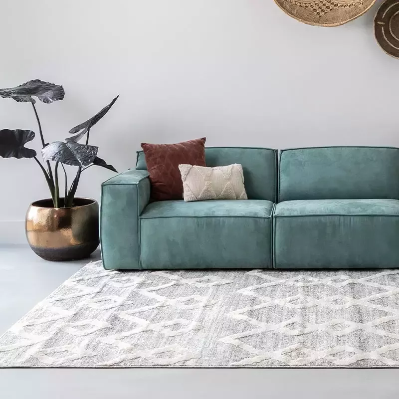 Adana Carpets Scandinavisch vloerkleed Pitea Retro Grijs Creme 120x170cm - Foto 3