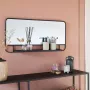 Lifa-Living Rechthoekige Spiegel met Rek Zwart Metaal Industrieel Wandrek met Spiegel 40 x 80 x 9 cm - Thumbnail 2
