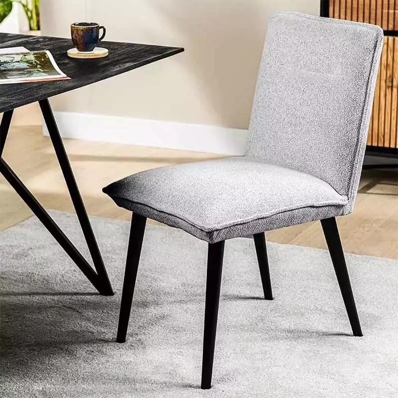 MAIA Set van 2 Eetkamerstoel Jill Grijs