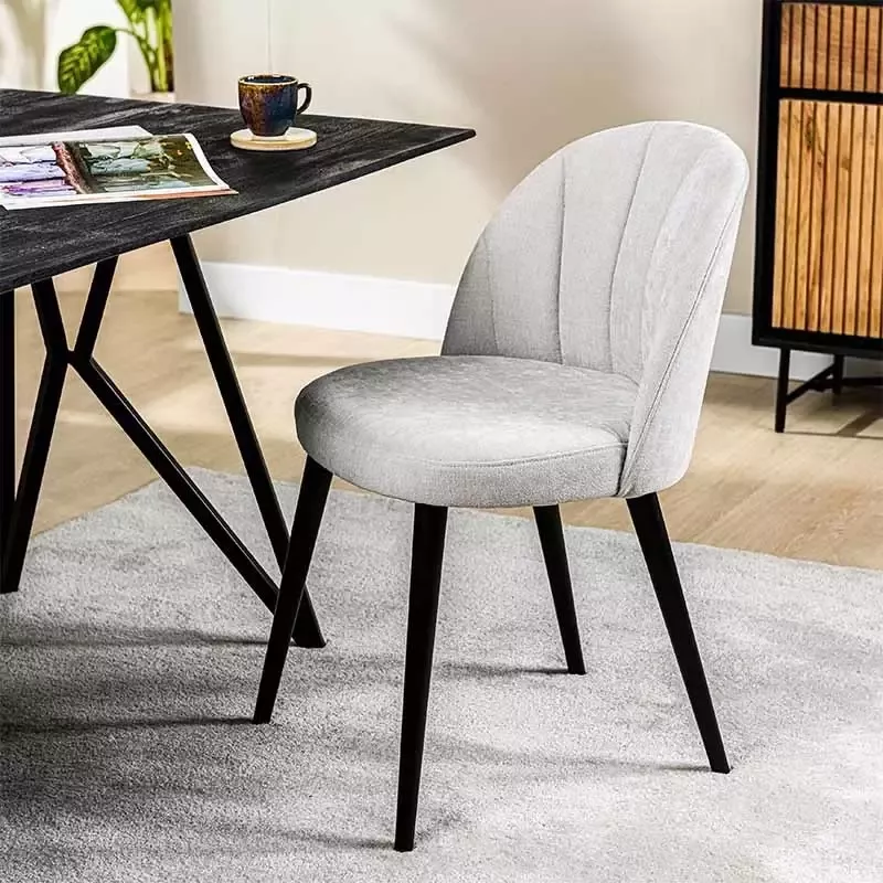 MAIA Set van 2 Eetkamerstoel Noortje Crème