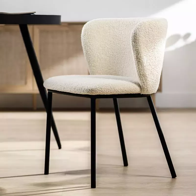 MAIA Set van 2 Eetkamerstoel Teddy Naturel