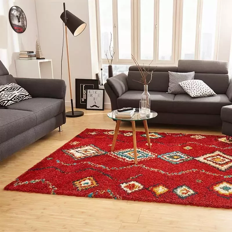 Mint rugs Bohemian vloerkleed Boho Geometric rood 120x170 cm - Foto 1