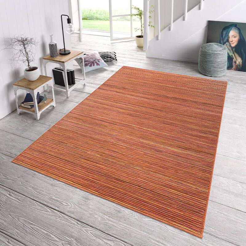 NORTHRUGS Vloerkleed Lotus In- & outdoor platweefsel modern weerbestendig tuin woonkamer - Foto 5