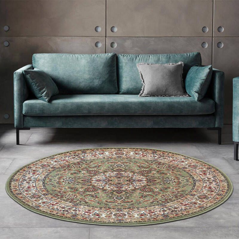 Nouristan Rond perzisch tapijt Zahra groen 160 cm rond - Foto 1