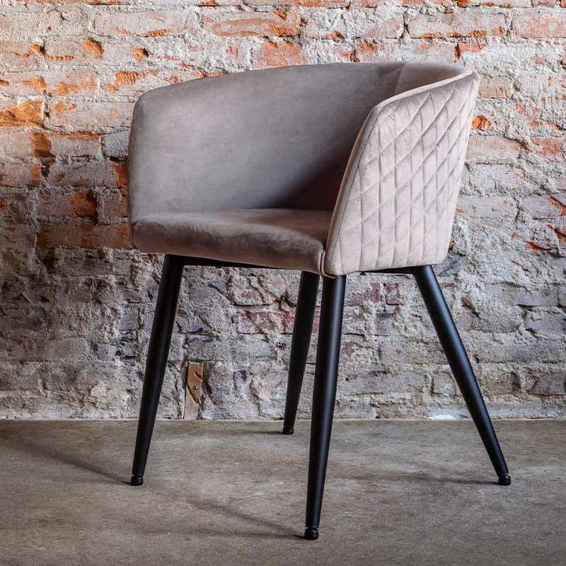 NOVA Set van 2 Eetkamerstoel Luiza Zand