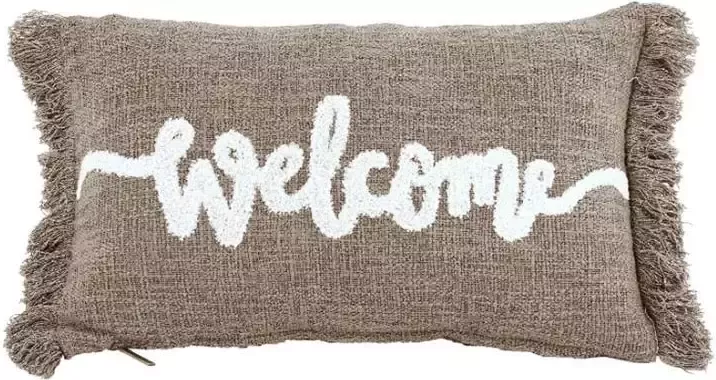 Tiseco Home Studio Lendekussen Cotton Slub Taupe