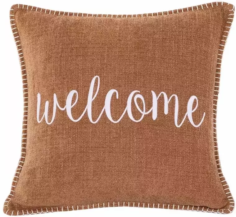 Tiseco Home Studio Sierkussen Damian Welcome Indian Tan