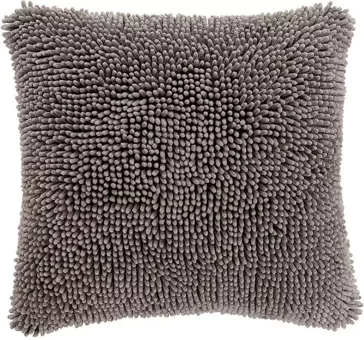 Tiseco Home Studio Sierkussen Shaggy Taupe