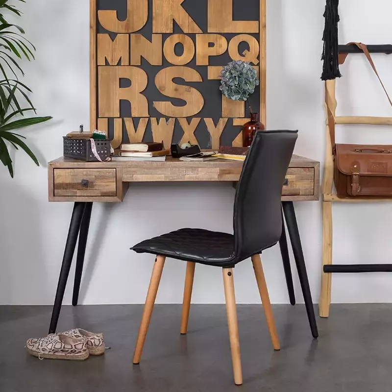 Housecraft Living Housecraft Leo Bureau Secretaire Teak Hout 113x55 5 Bruin - Foto 2