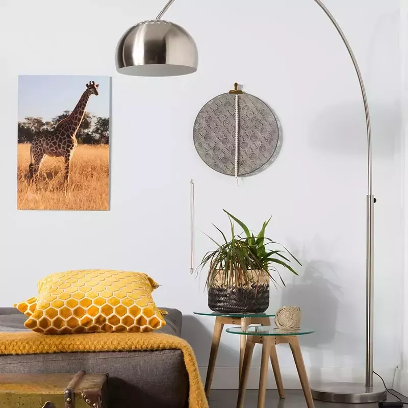 Housecraft Living Housecraft Metal Bow Vloerlamp Booglamp Metaal Zilver - Foto 2