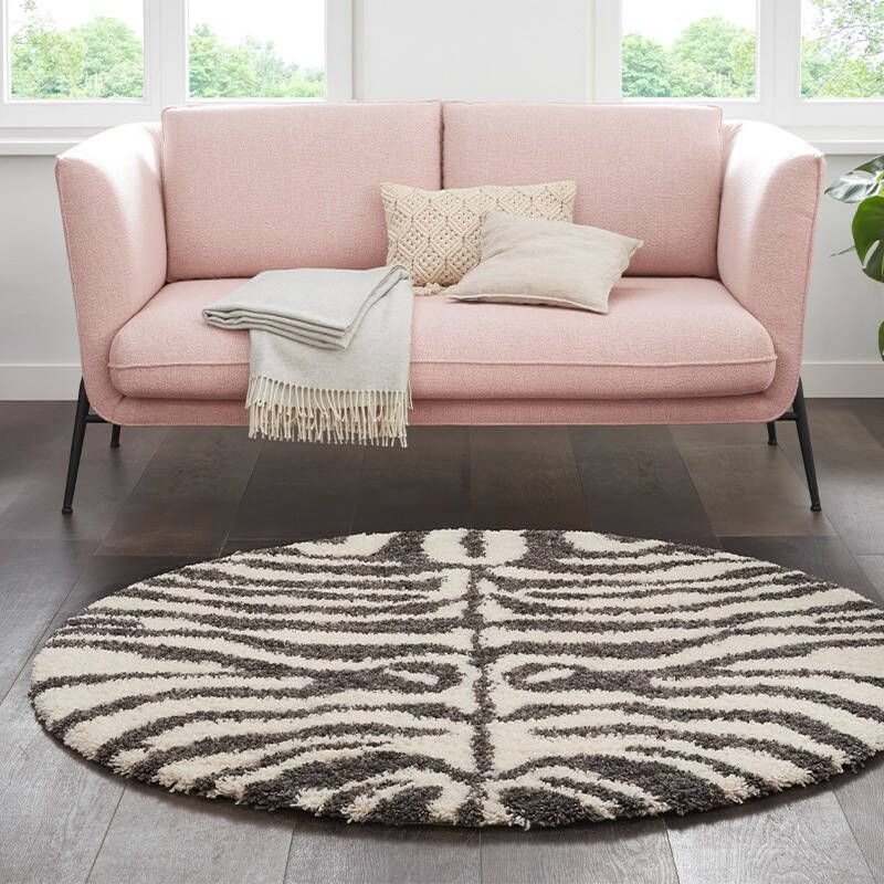 My home Hoogpolig vloerkleed Maisie Dier-motief zebradesign slaapkamer robuust gemakkelijk in onderhoud - Foto 2