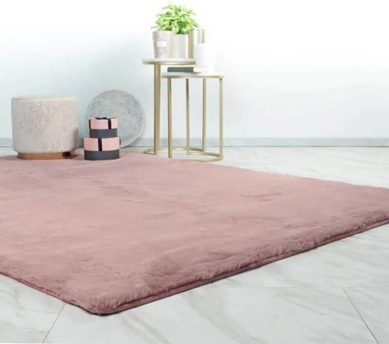 WoonQ.nl Vloerkleed Comfy Heaven Roze