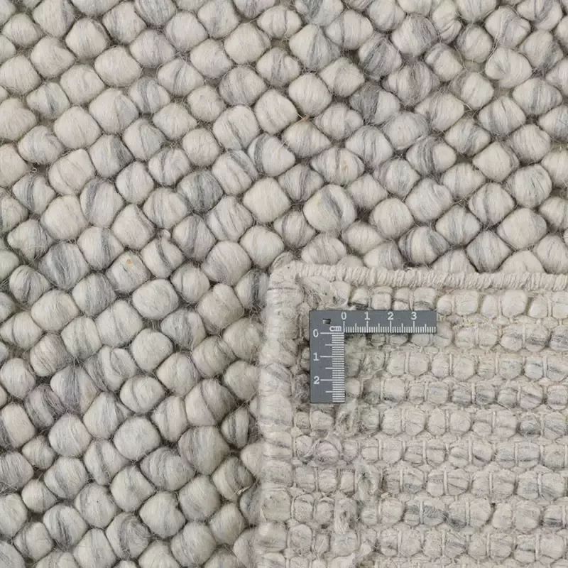 MOMO Rugs Drops Light Grey Vloerkleed 170x240 Rechthoek Laagpolig Structuur Tapijt Landelijk Beige Grijs - Foto 1
