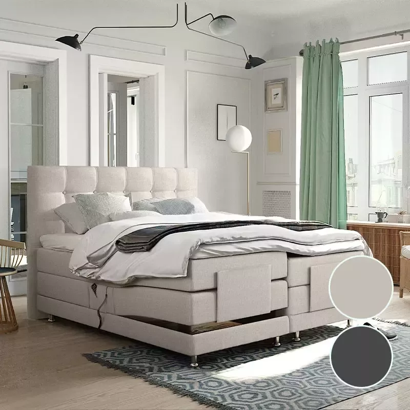 Adore Slaapcomfort Elektrische boxspring Arizona beige