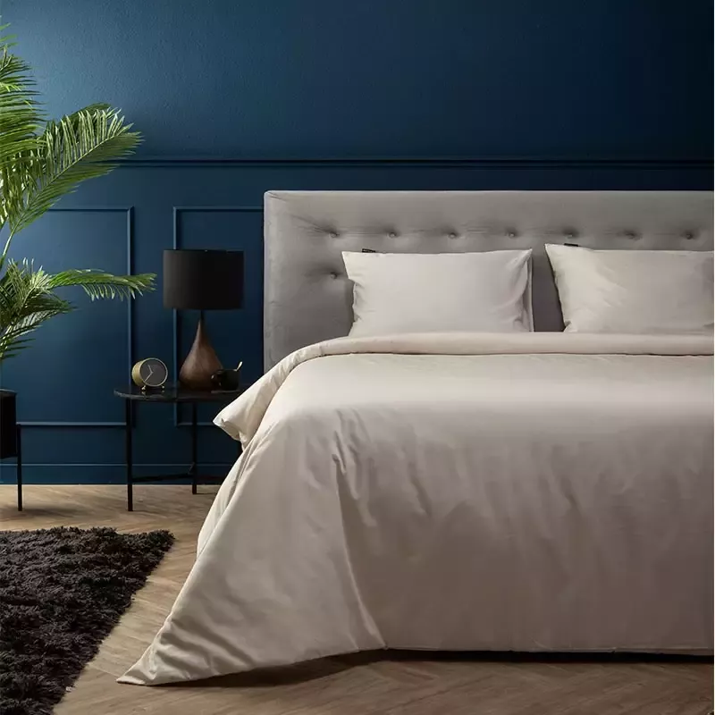 WoonQ.nl Percale-Katoen Uni Off White