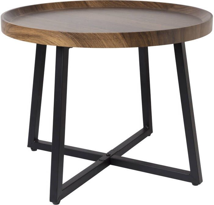 Xenos Bijzettafel Max MDF metaal ø50x39 cm - Foto 1