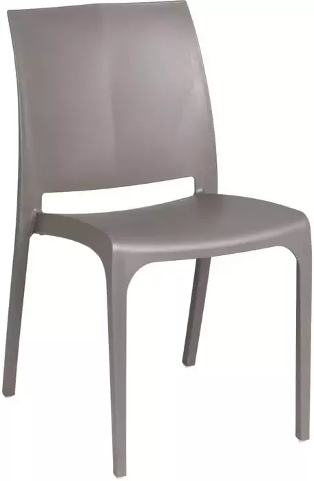 Xenos Stapelbare tuinstoel Sara taupe 80x54x46 cm